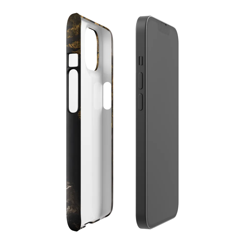 Golden Elegance: A Modern Profile Portrait