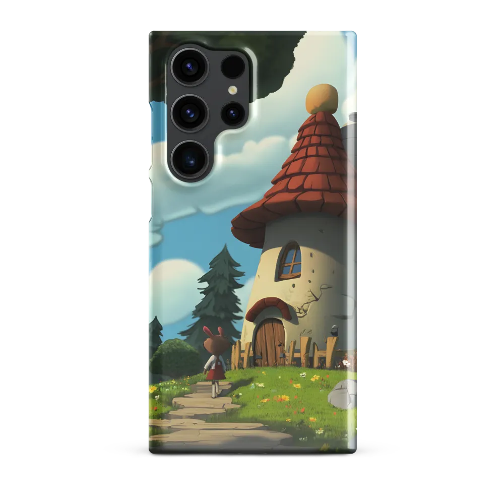 Whimsical Cottage in a Serene Landscape | Phone Case |  S23 Ultra | Snap Case | Glossy