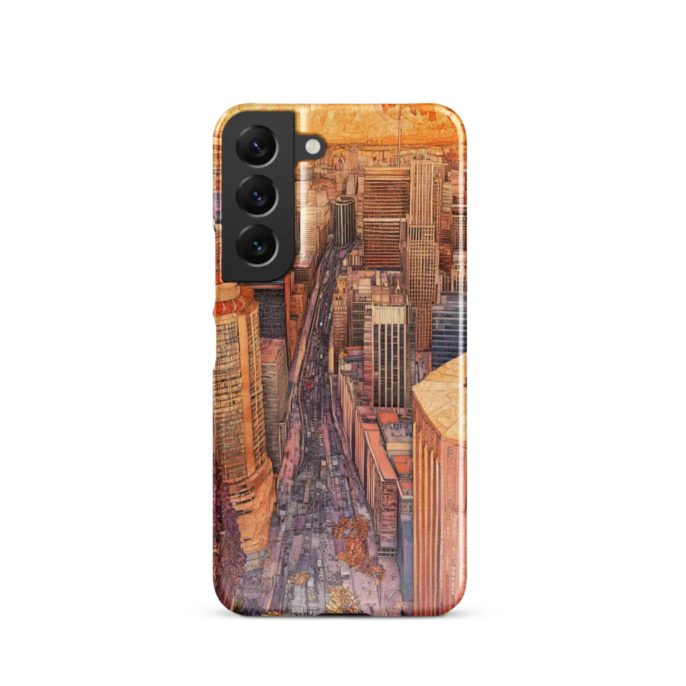 Mosaic Cityscape at Dusk