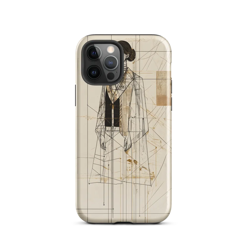 Elegance in Lines | Phone Case |  12 Pro | Tough Case | Glossy