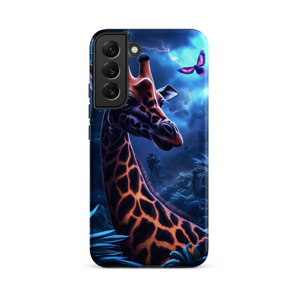 Mystical Giraffe in Twilight Jungle