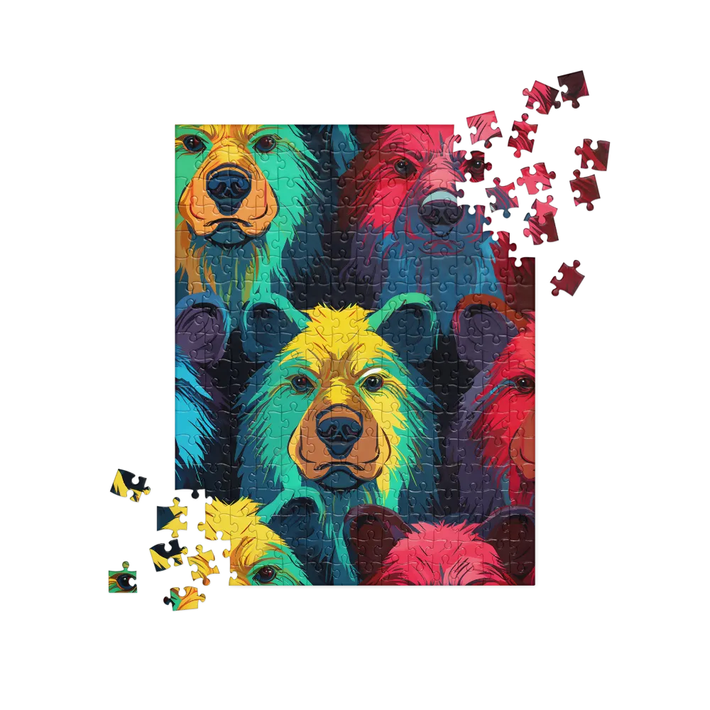 The Colorful Essence of Bears | Jigsaw Puzzle | 252 pieces