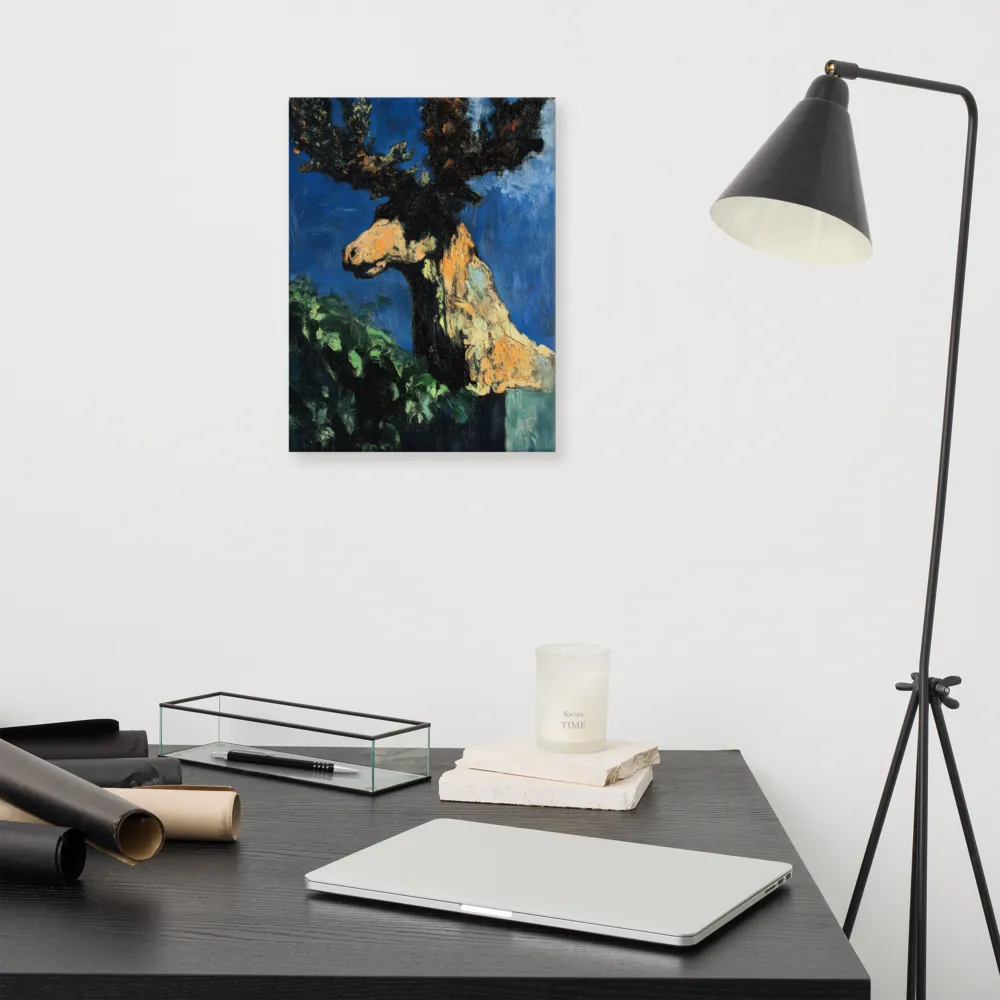 The Majestic Deer in Nature | Canvas | 12″×16″