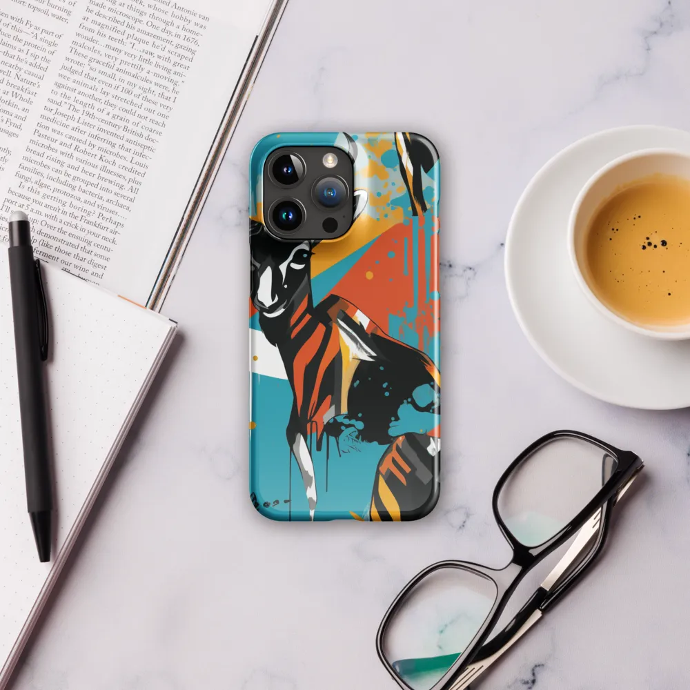 Dynamic Antelope in Vivid Abstract