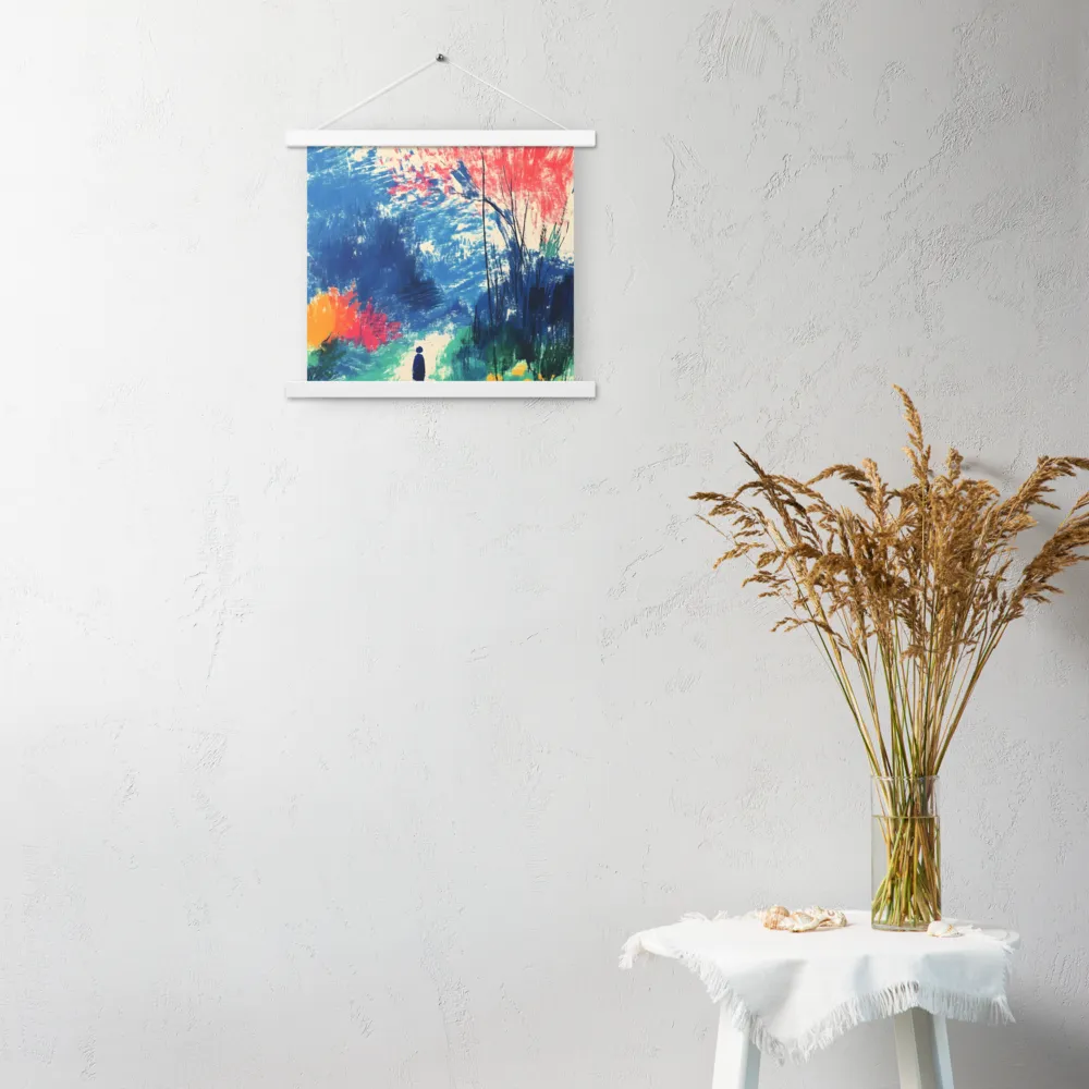 Whispers of Tranquility | Poster With White Wood Hanger | 14″×14″