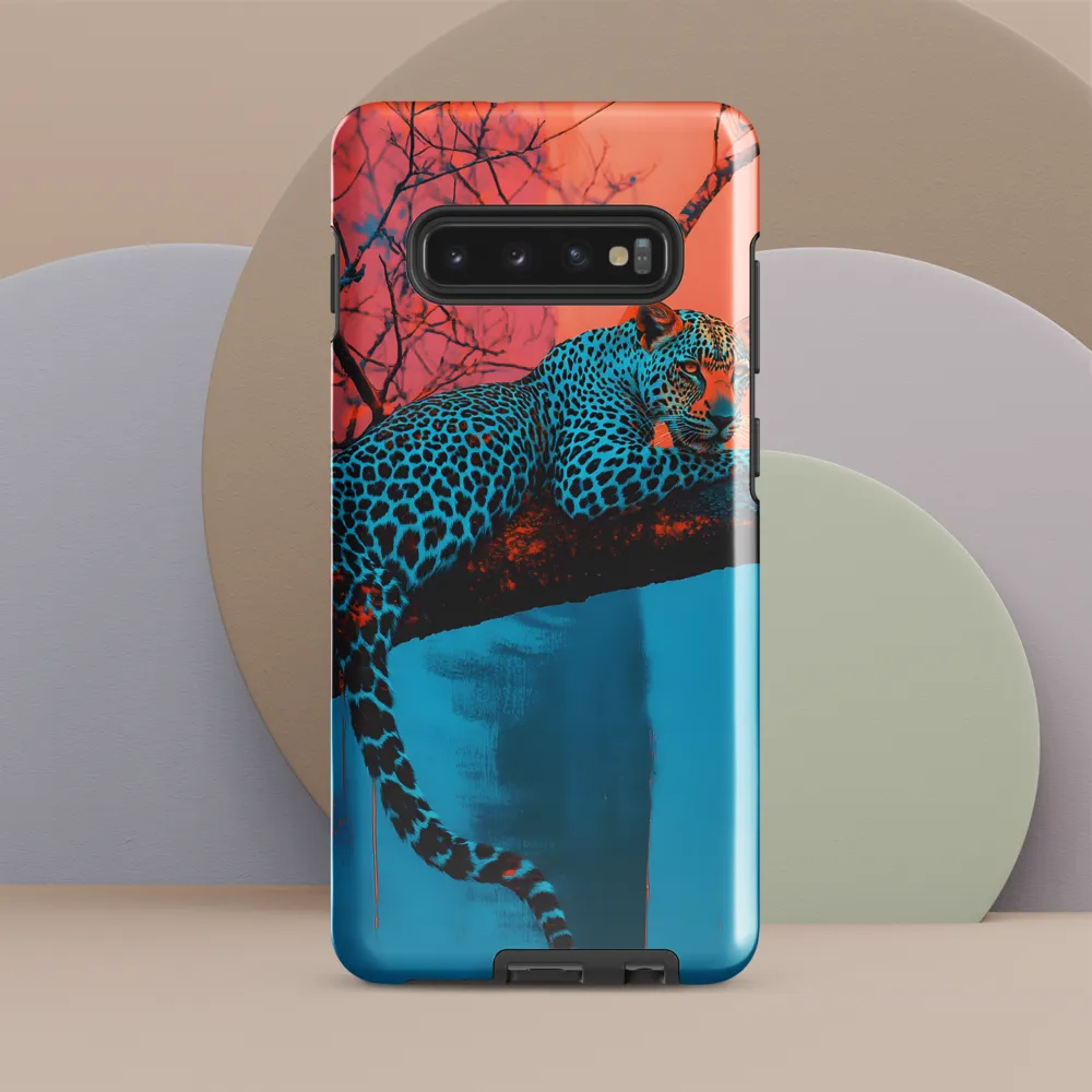 Ethereal Serenity: The Leopard's Perch | Phone Case |  S10 Plus | Tough Case | Glossy