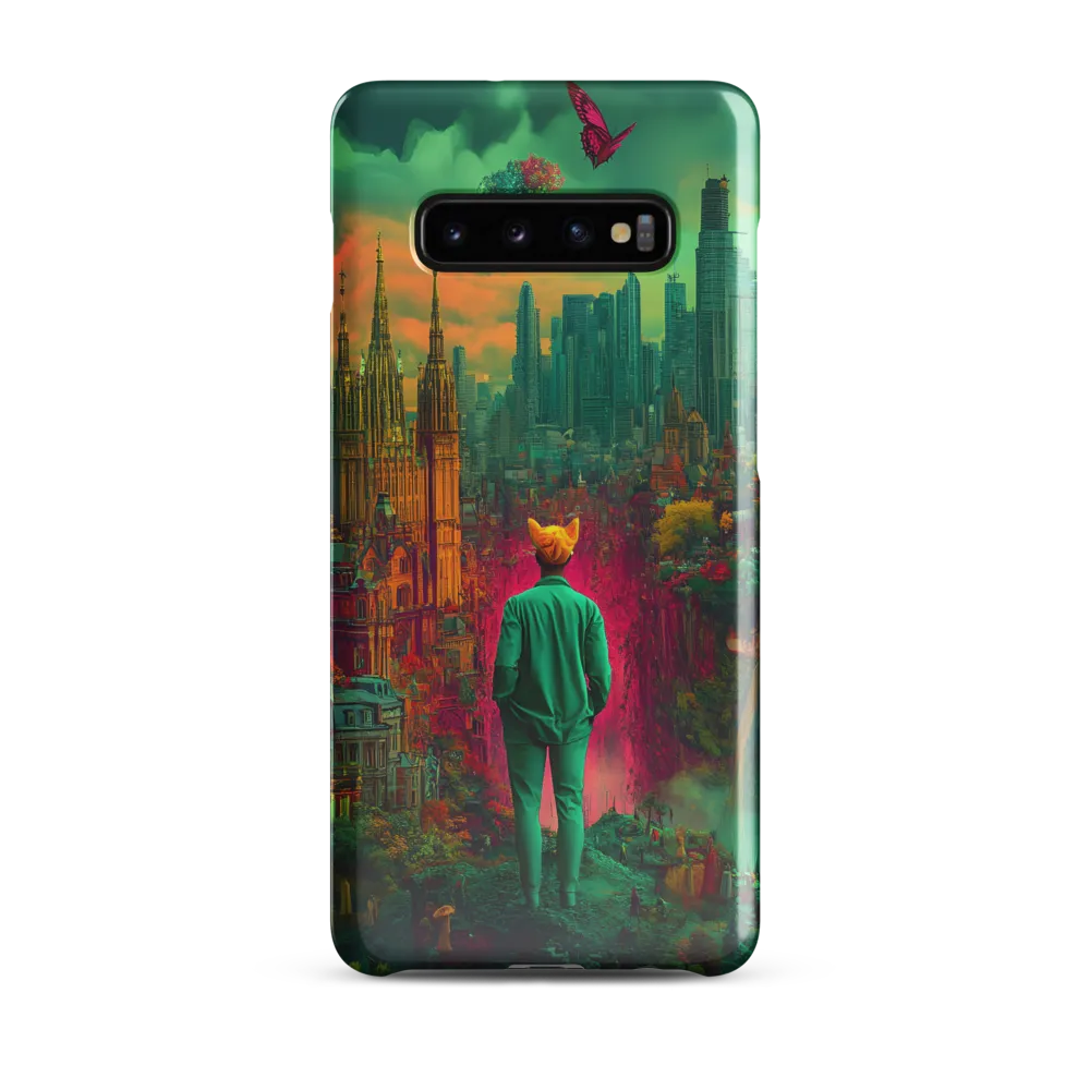 Journey Through a Surreal Cityscape | Phone Case |  S10 Plus | Snap Case | Glossy