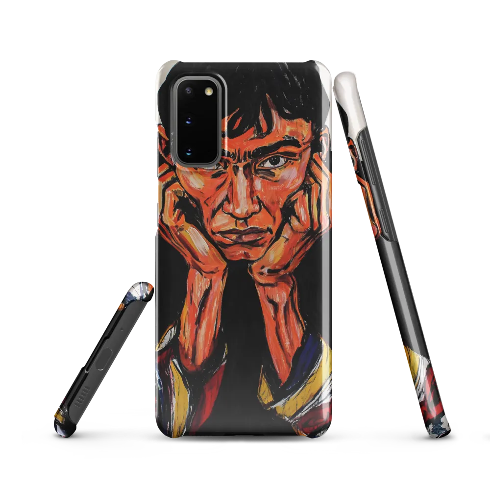 Contemplative Intensity: An Expressionist Portrait