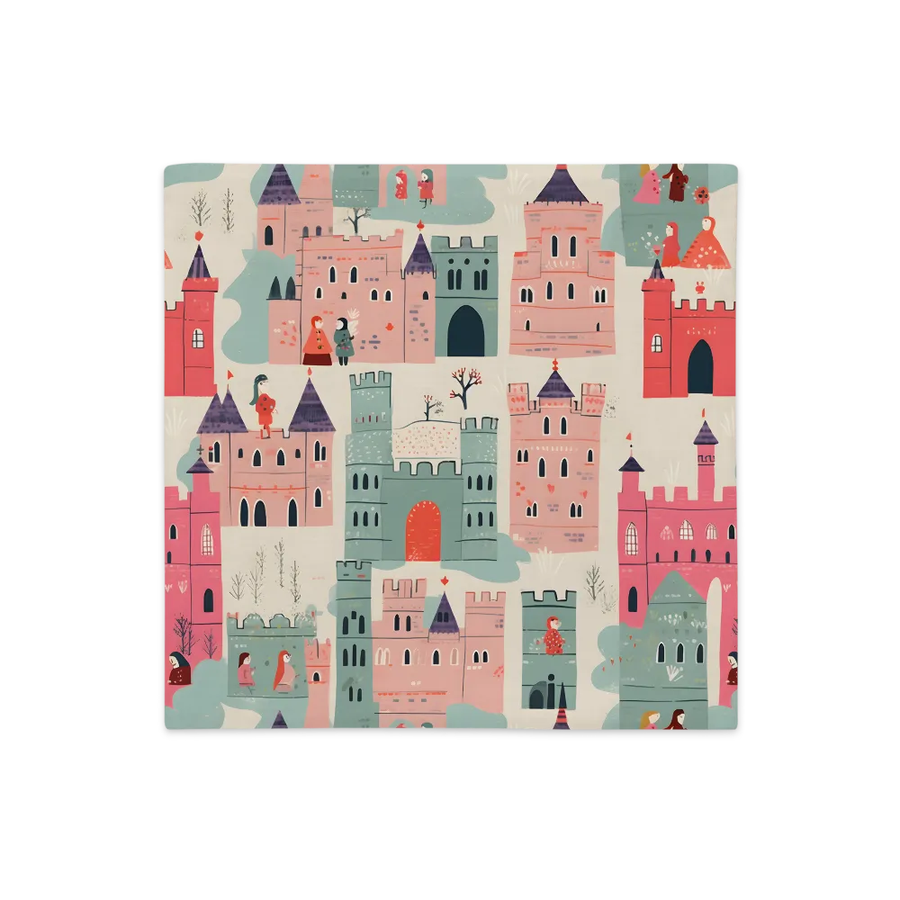 Enchanted Castles and Characters | Pillow Case | 18″×18″