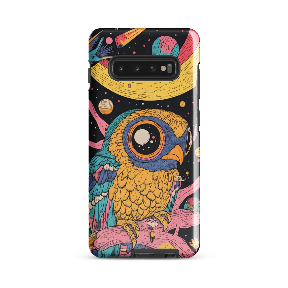 Whimsical Cosmic Owl | Phone Case |  S10 Plus | Tough Case | Glossy