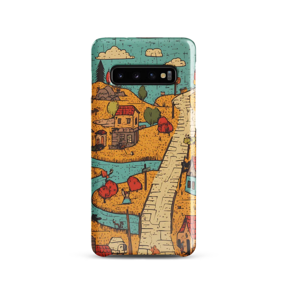 Whimsical Village Landscape