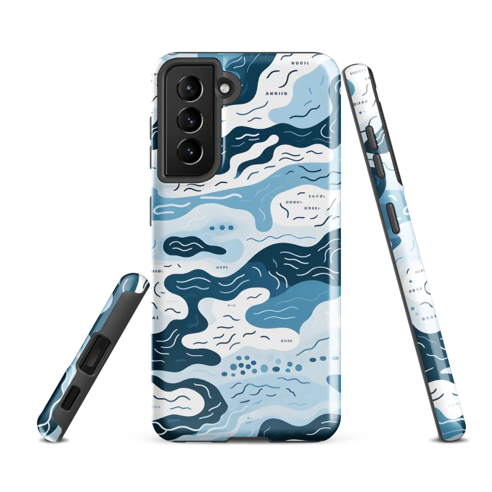 Flowing Waters: An Abstract Journey | Phone Case |  S21 FE | Tough Case | Glossy