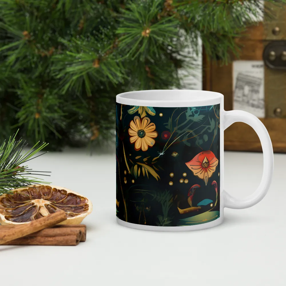 Whimsy in Flora: An Art Nouveau Journey | Mugs | Multiple Sizes & Colors