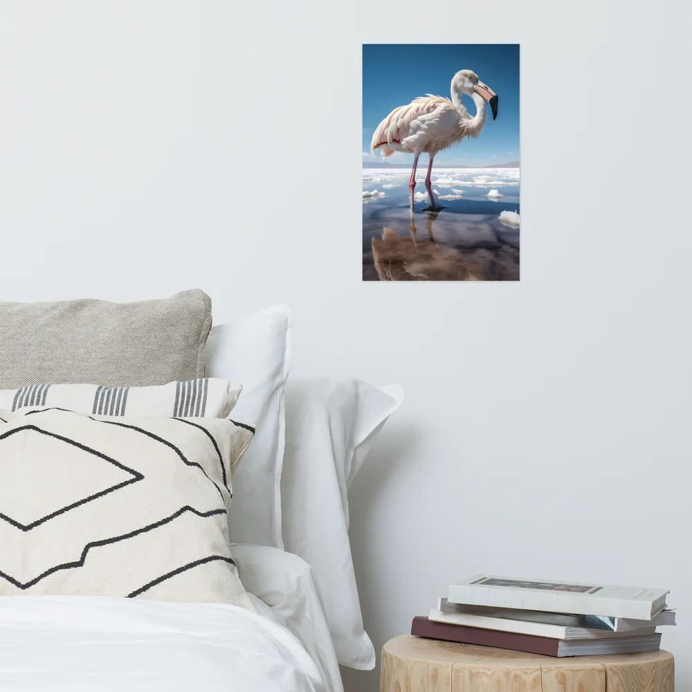 Graceful Solitude of a Flamingo