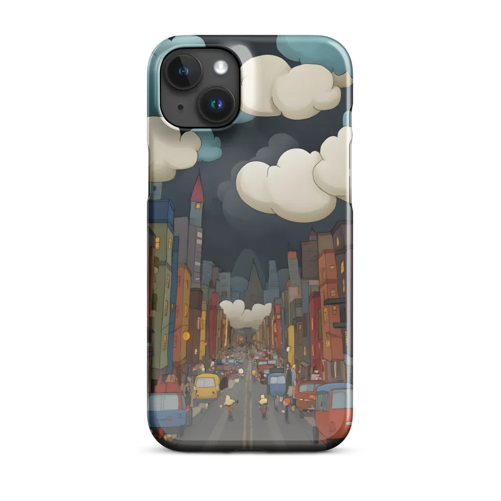 Urban Symphony: A City Awakens at Dusk | Phone Case |  15 Plus | Snap Case | Glossy