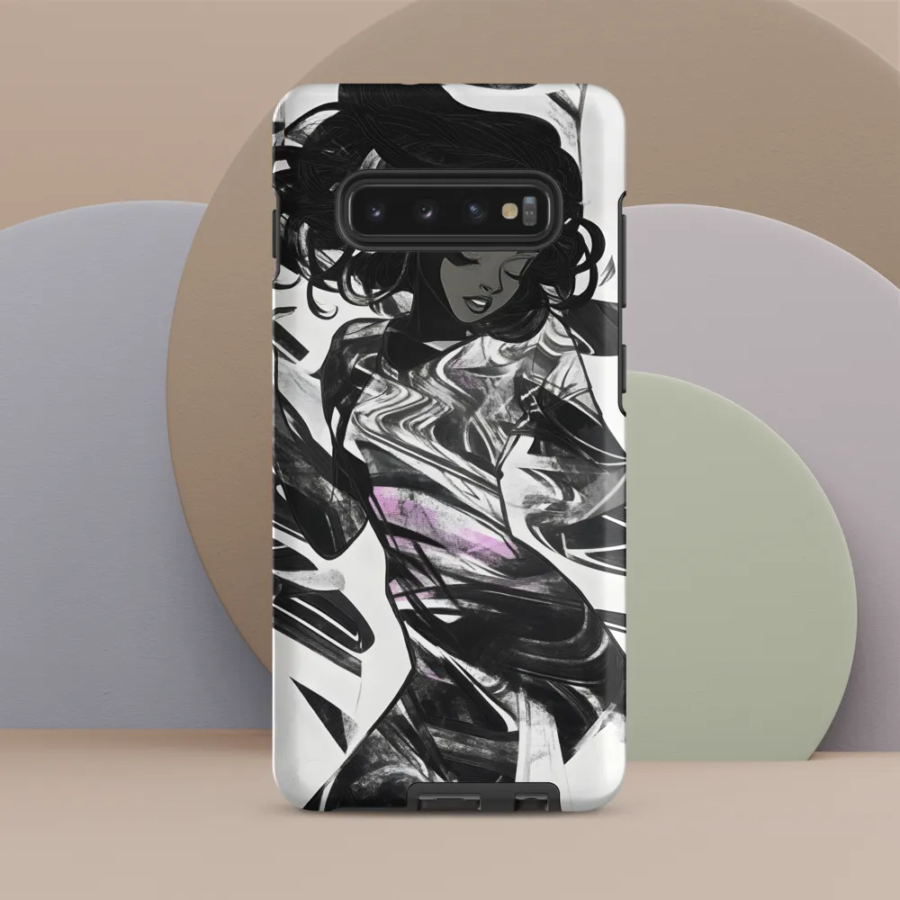 Fluid Grace: The Dance of Shadows | Phone Case |  S10 Plus | Tough Case | Matte