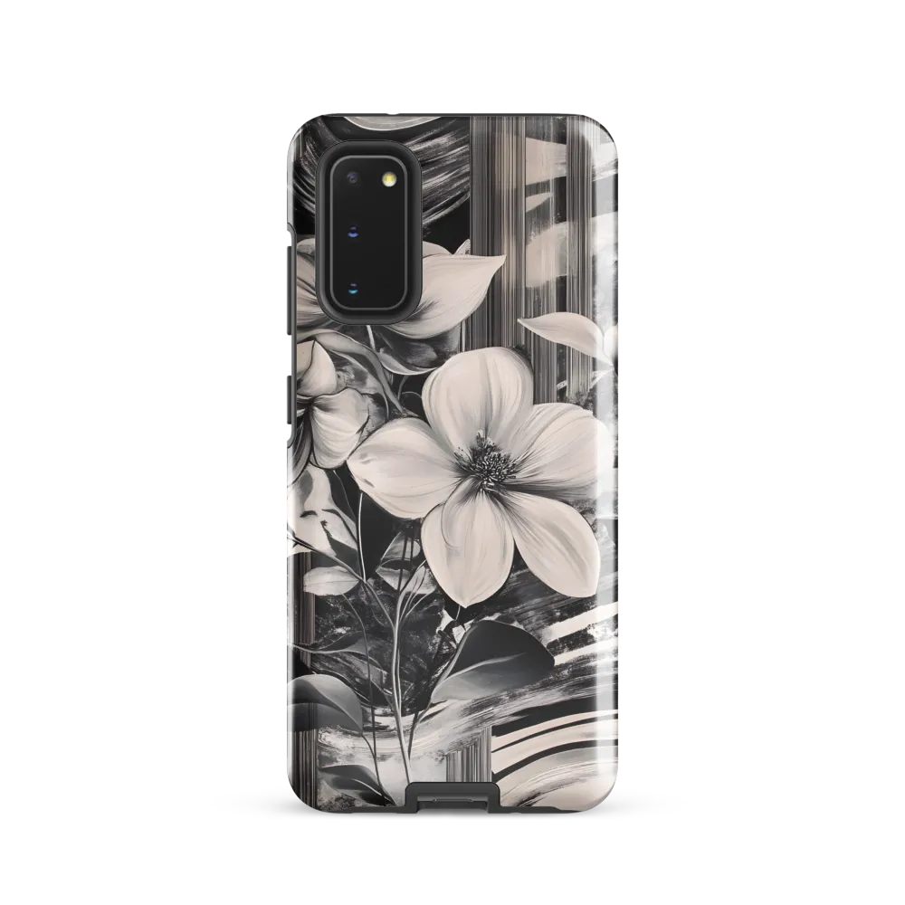 Ethereal Bloom: A Dance of Monochromes