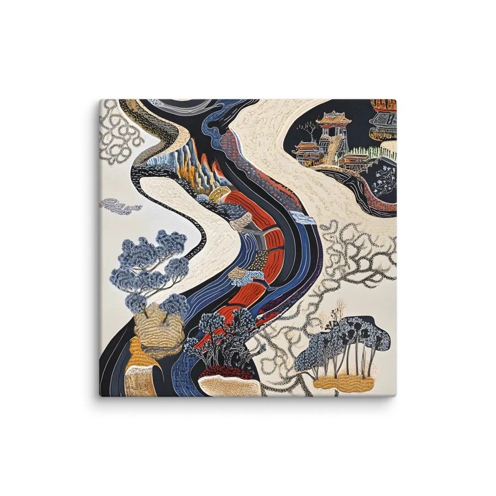 Flow of Tranquility | Canvas | 32″×32″