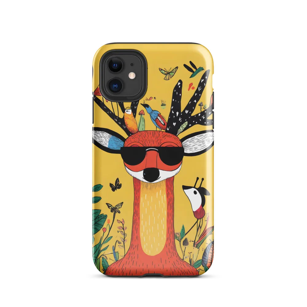 Playful Deer with Sunglasses