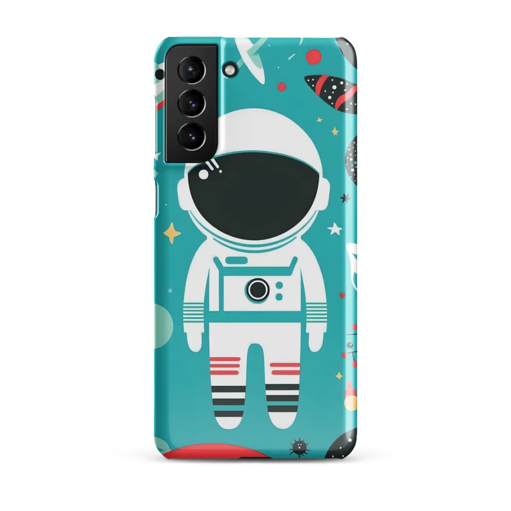 Whimsical Astronaut in Cosmic Wonderland