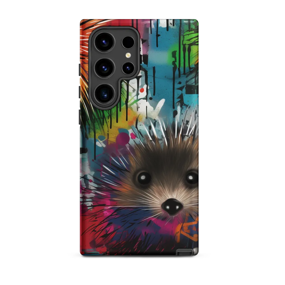 Whimsical Hedgehogs in a Kaleidoscopic Wonderland | Phone Case |  S24 Ultra | Tough Case | Matte