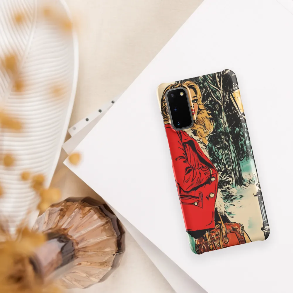 Winter Glamour in Red | Phone Case |  S20 | Snap Case | Matte