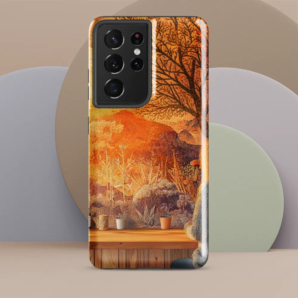 Whispers of a Golden Sunset | Phone Case |  S21 Ultra | Tough Case | Glossy