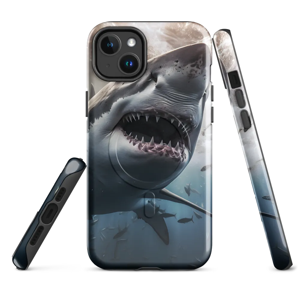 The Apex Predator: An Underwater Encounter | Phone Case |  14 Plus | MagSafe® Tough Case | Glossy