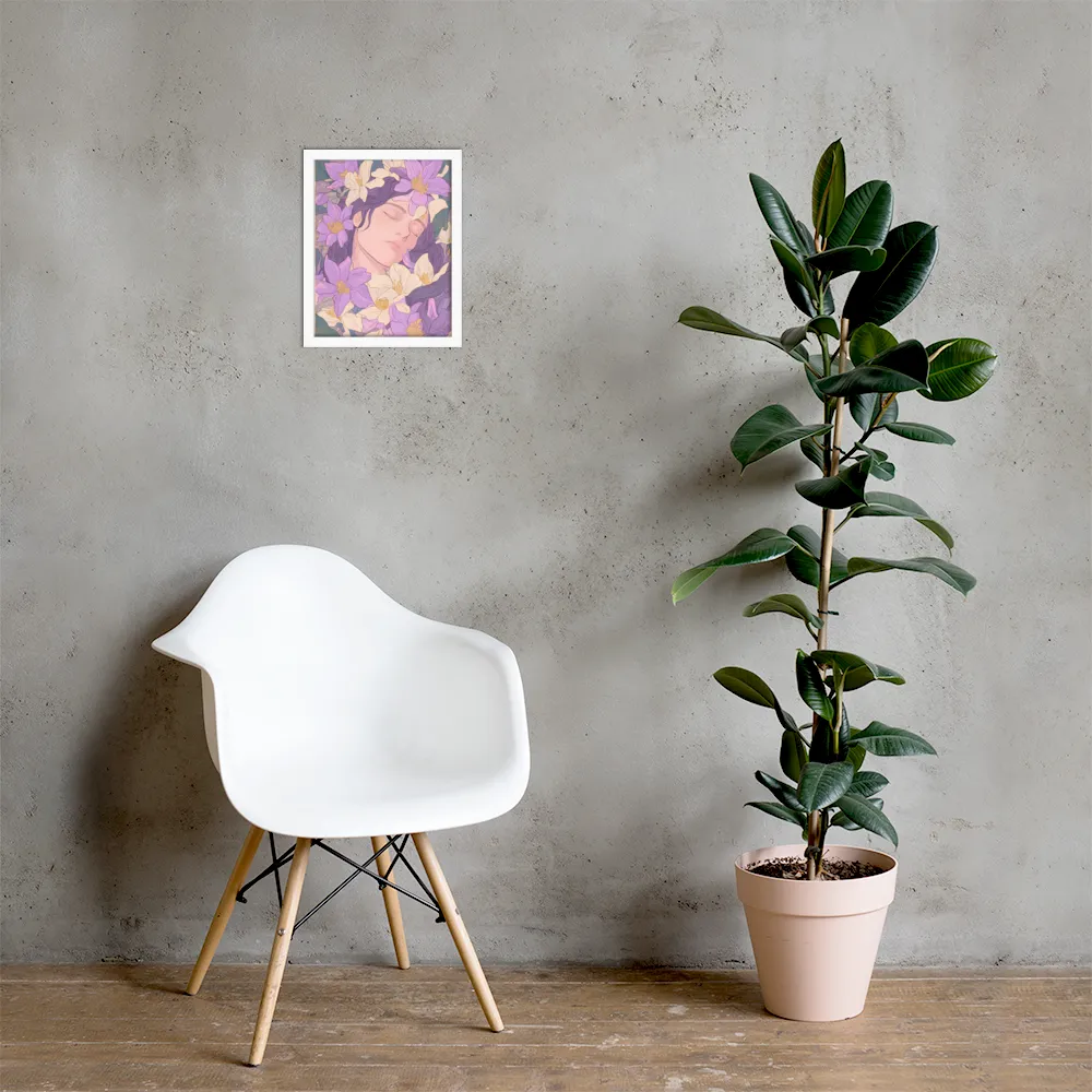 Harmony in Bloom | Poster with White Frame | 11″×14″