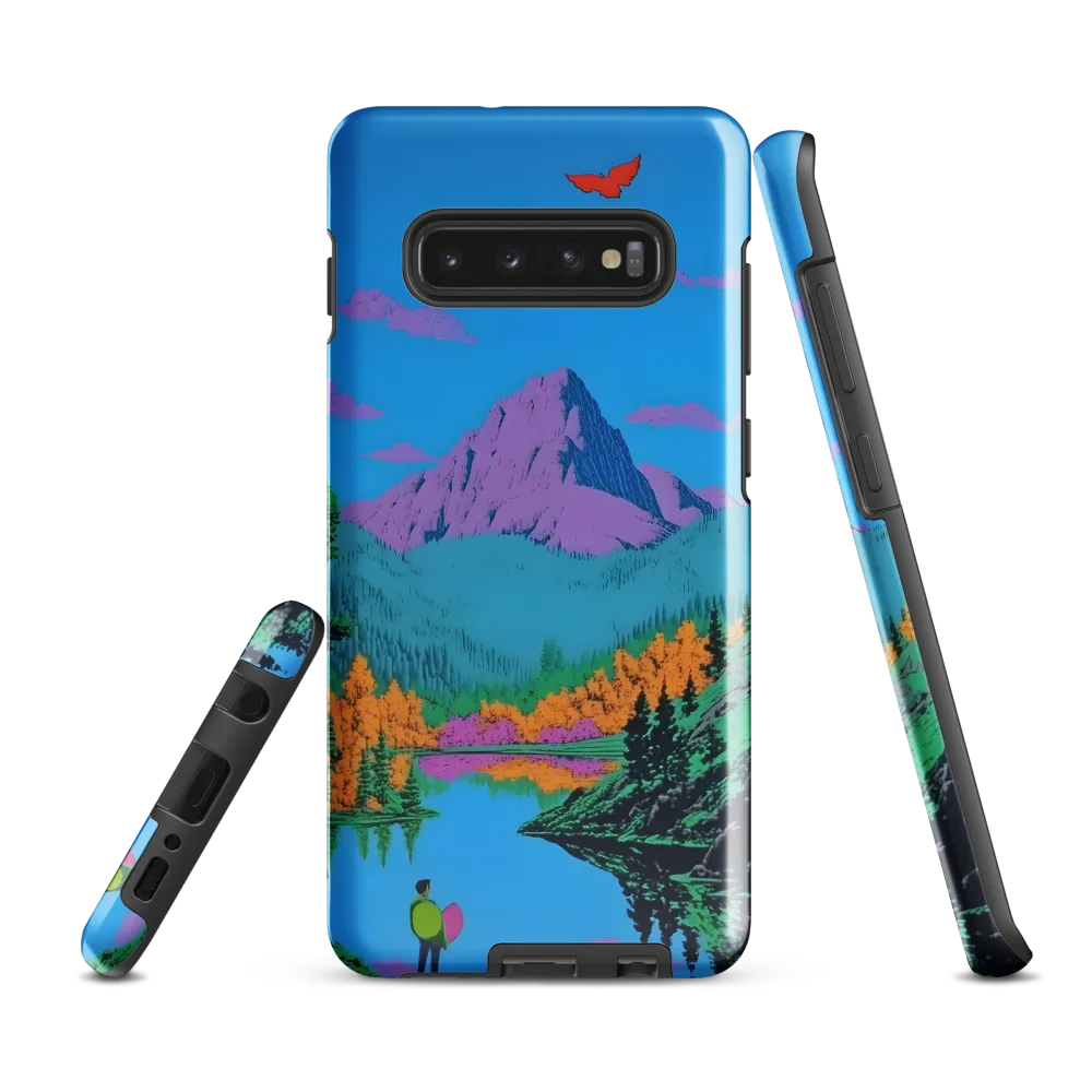 Whispers of Color: A Surreal Escape | Phone Case |  S10 Plus | Tough Case | Glossy