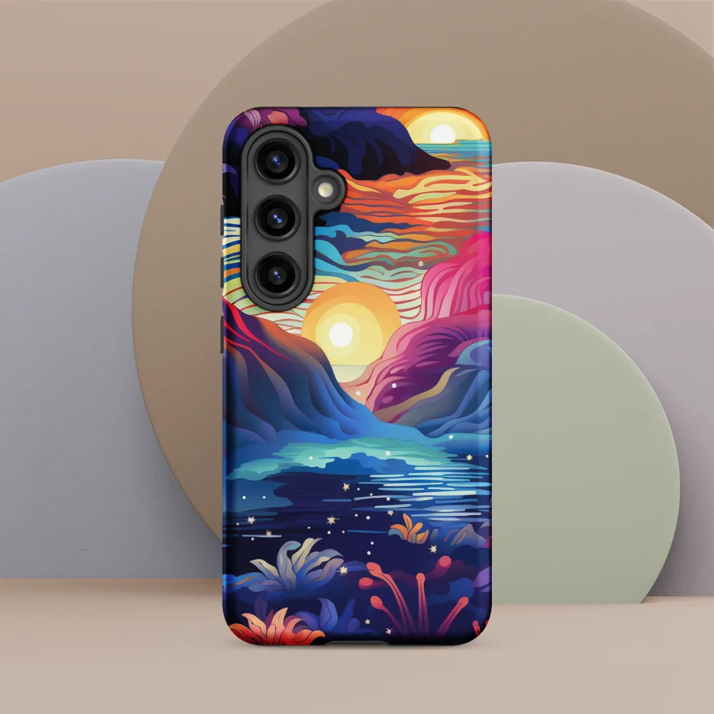 Tropical Dreamscape | Phone Case |  S24 | Tough Case | Matte