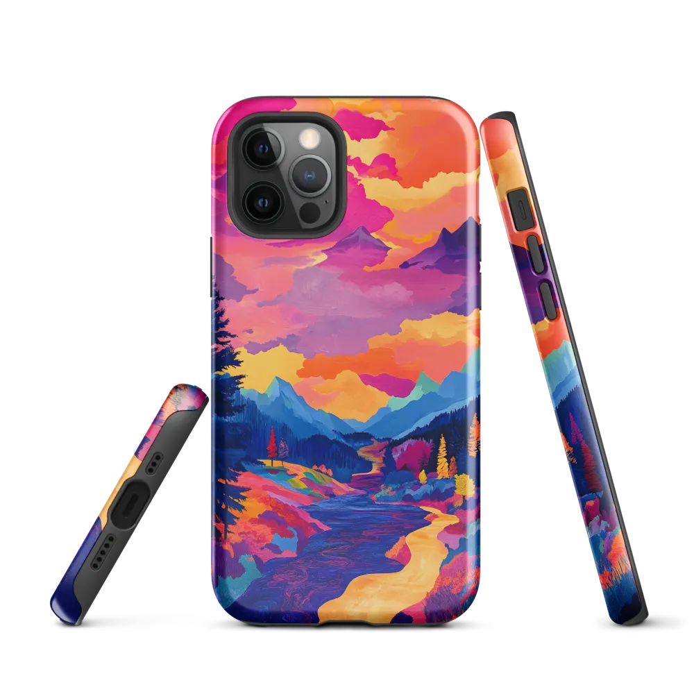 Radiant Serenity: A Surreal Landscape | Phone Case |  12 Pro | Tough Case | Glossy