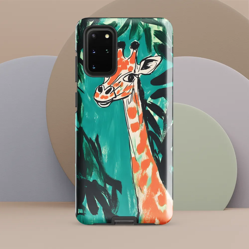 Curious Giraffe in Lush Greenery | Phone Case |  S20 Plus | Tough Case | Glossy