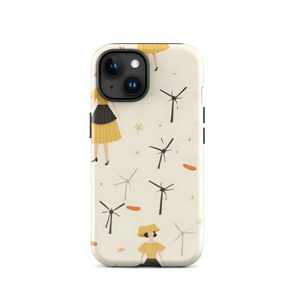Whimsical Patterns of Nature and Femininity | Phone Case |  15 | Tough Case | Glossy