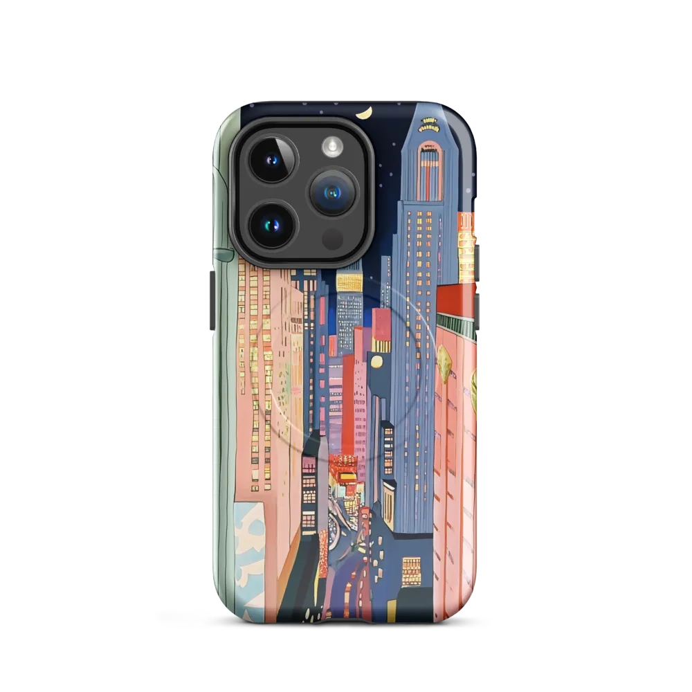 Urban Dreamscape: A Pop Art Night | Phone Case |  14 Pro | MagSafe® Tough Case | Glossy