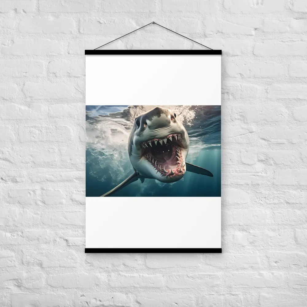 Fierce Majesty of the Ocean | Poster With Black Wood Hanger | 24″×36″