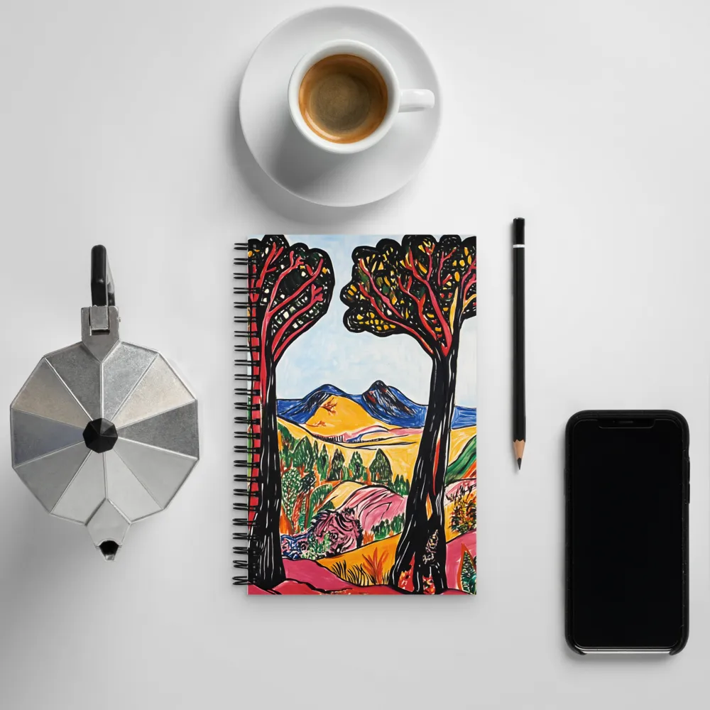 Vibrant Nature's Embrace | Spiral Notebook