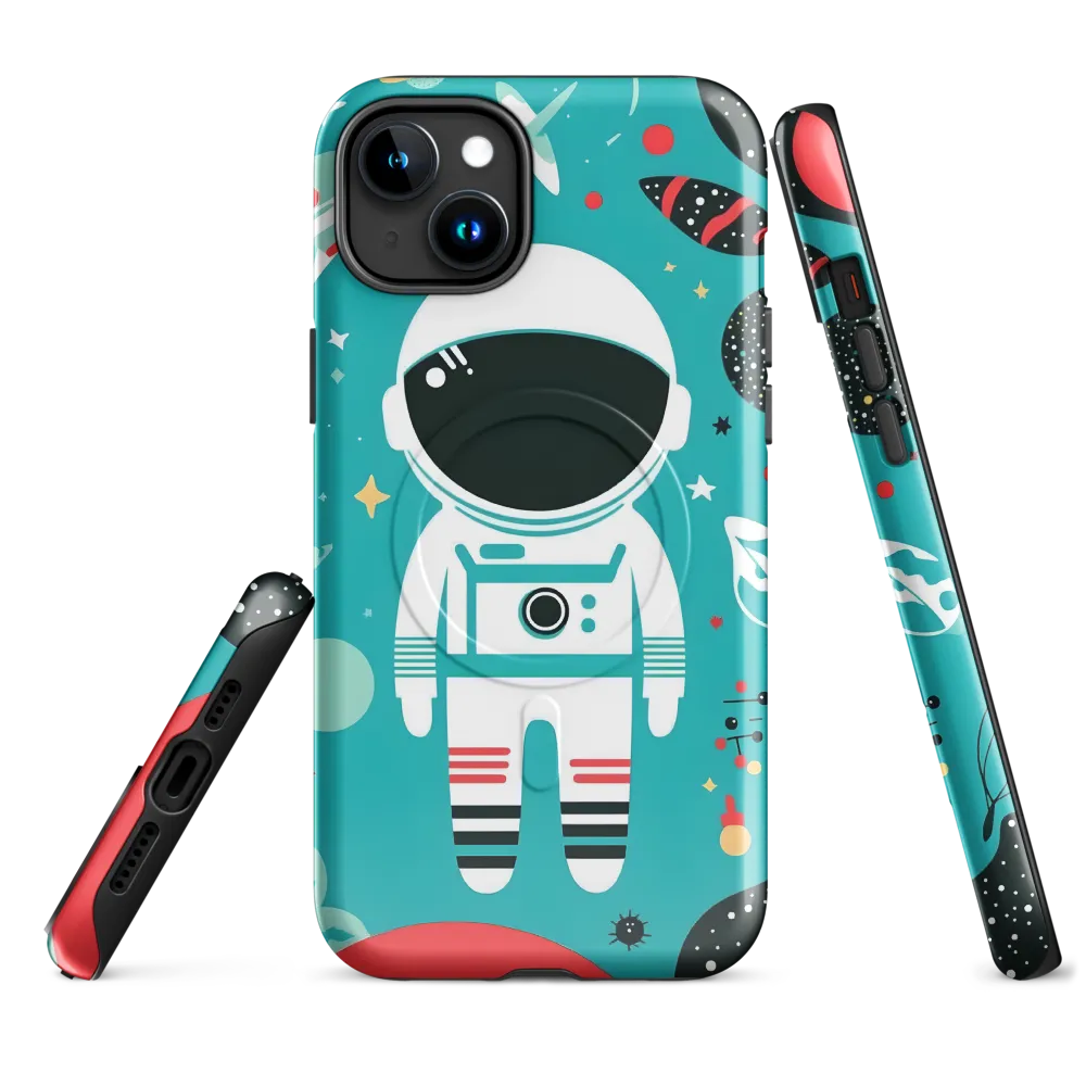Whimsical Astronaut in Cosmic Wonderland