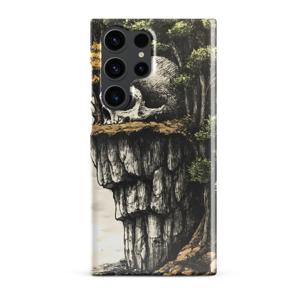 The Whispering Skull: A Surreal Encounter with Nature | Phone Case |  S23 Ultra | Snap Case | Glossy
