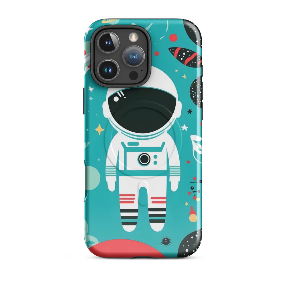Whimsical Astronaut in Cosmic Wonderland