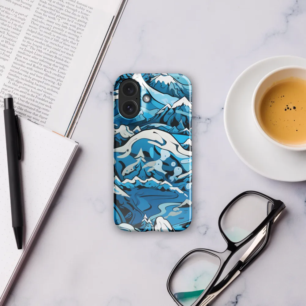 Frozen Harmony: A Blue Mountain Odyssey | Phone Case |  16 | Snap Case | Glossy