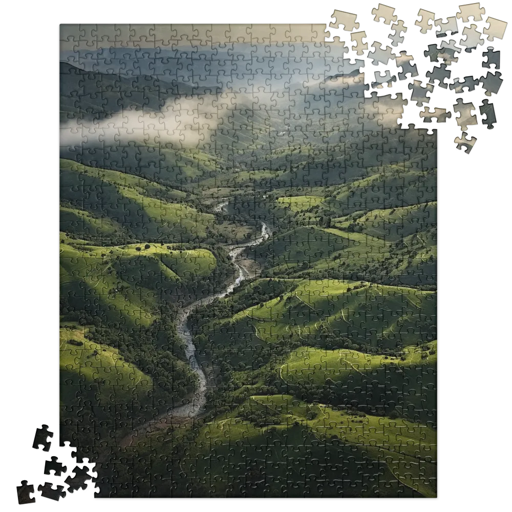 Tranquil Green Valleys | Jigsaw Puzzle | 520 pieces