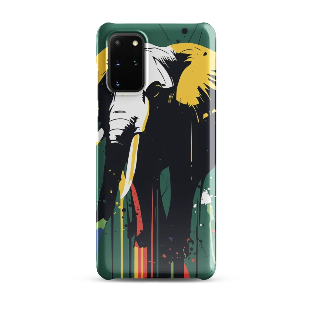 Majestic Minimalism: The Colorful Elephant