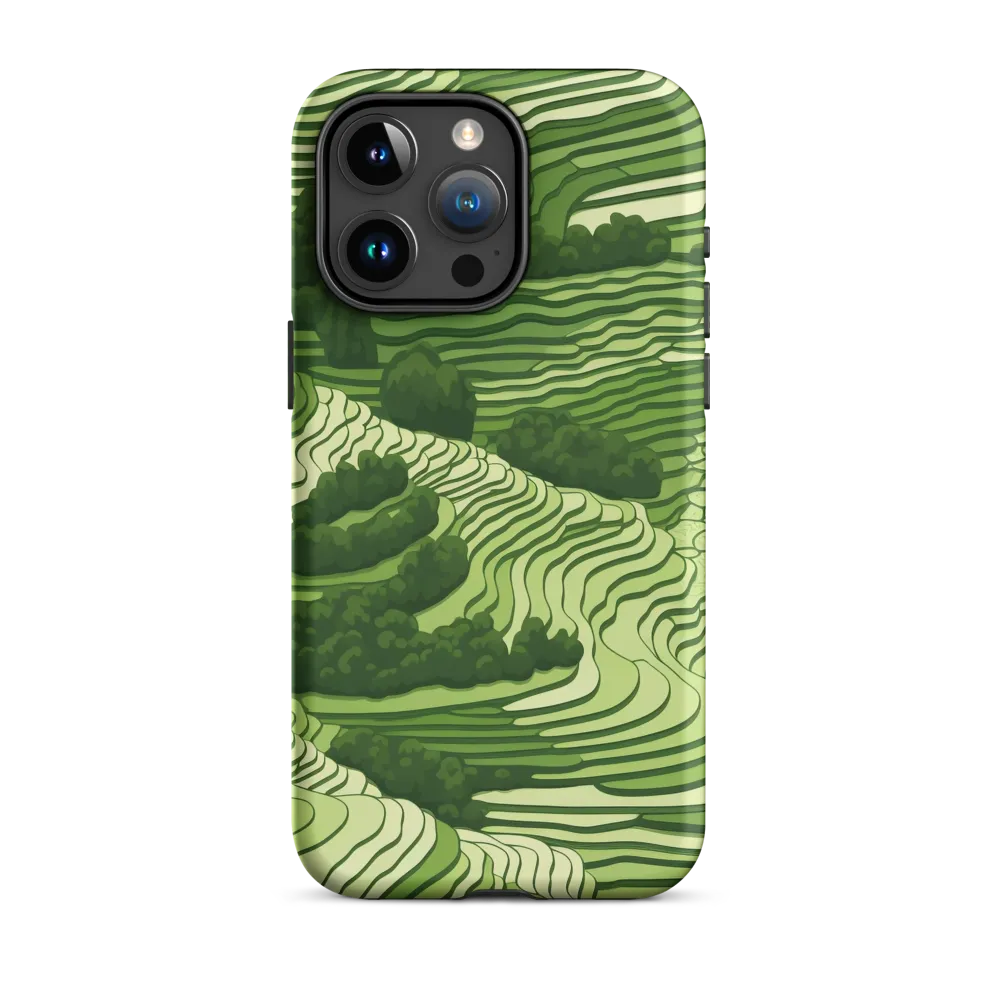 Waves of Green: An Abstract Landscape