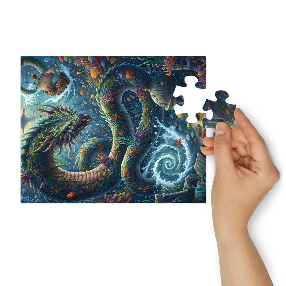 Leviathan's Lair 
 Jigsaw Puzzle in Tin Box