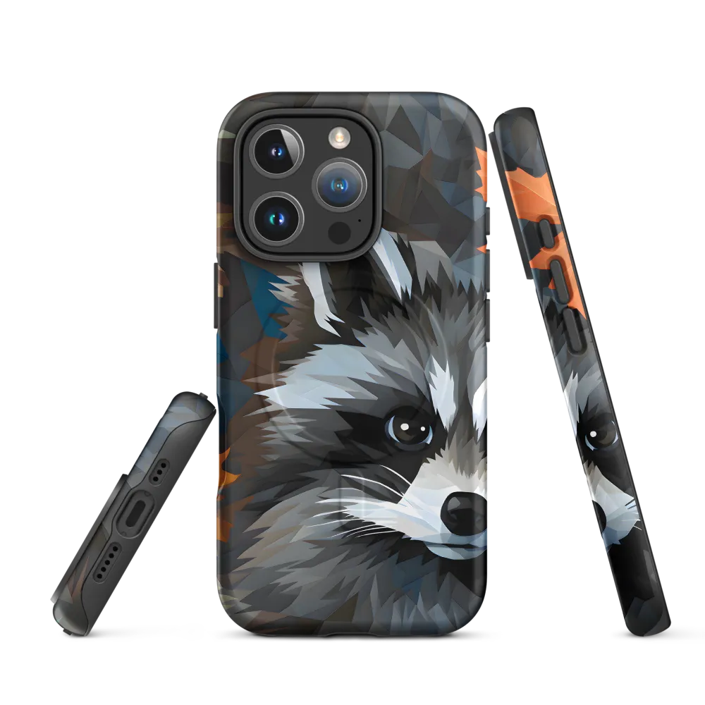 Whispers of Autumn: The Raccoon's Gaze | Phone Case |  16 Pro | MagSafe® Tough Case | Matte