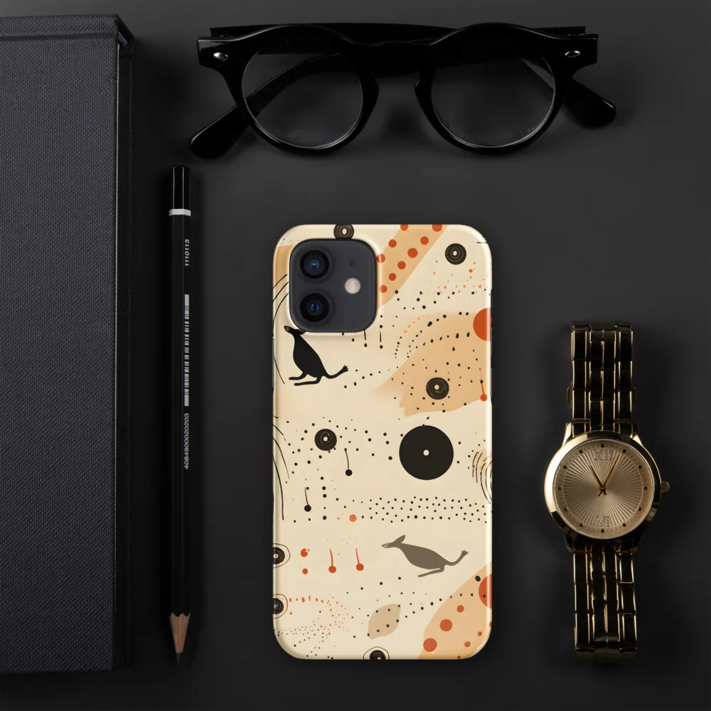 Playful Patterns in Earth Tones | Phone Case |  12 | Snap Case | Glossy