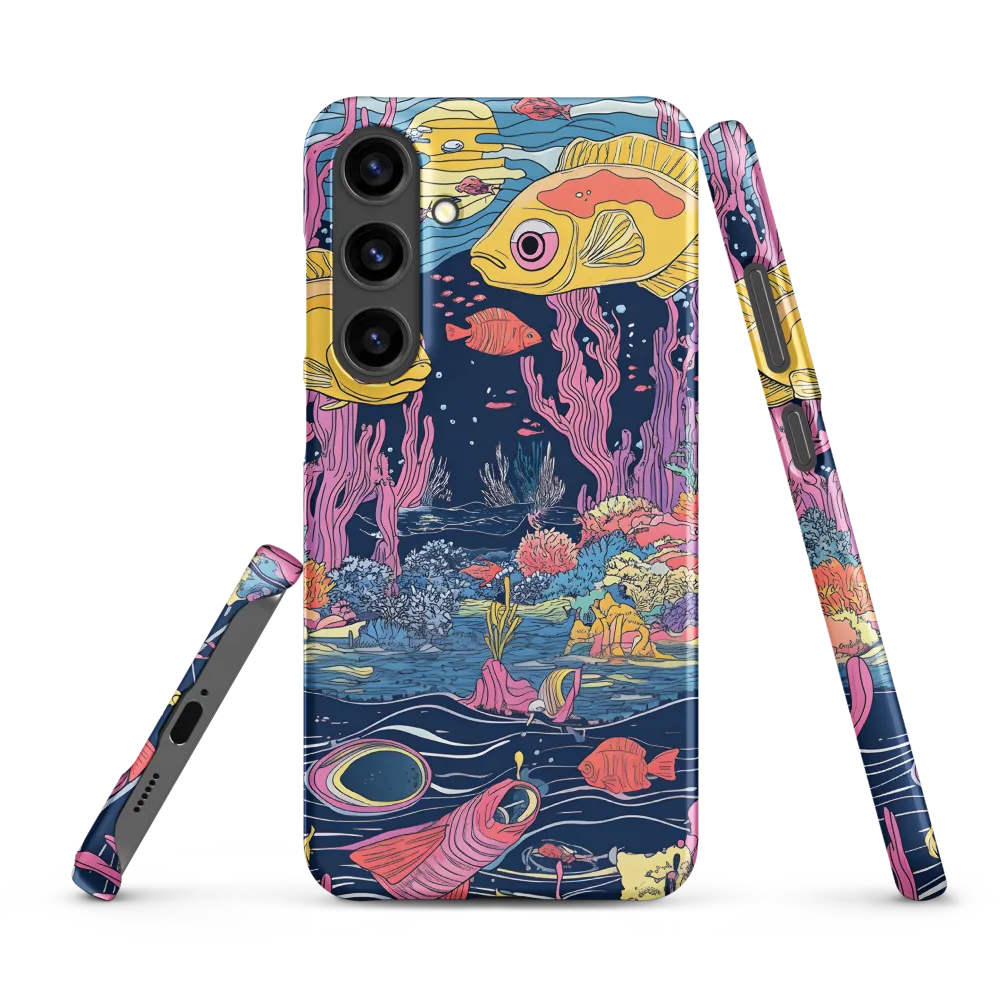 Underwater Dreamscape: A Playful Encounter | Phone Case |  S24 Plus | Snap Case | Matte