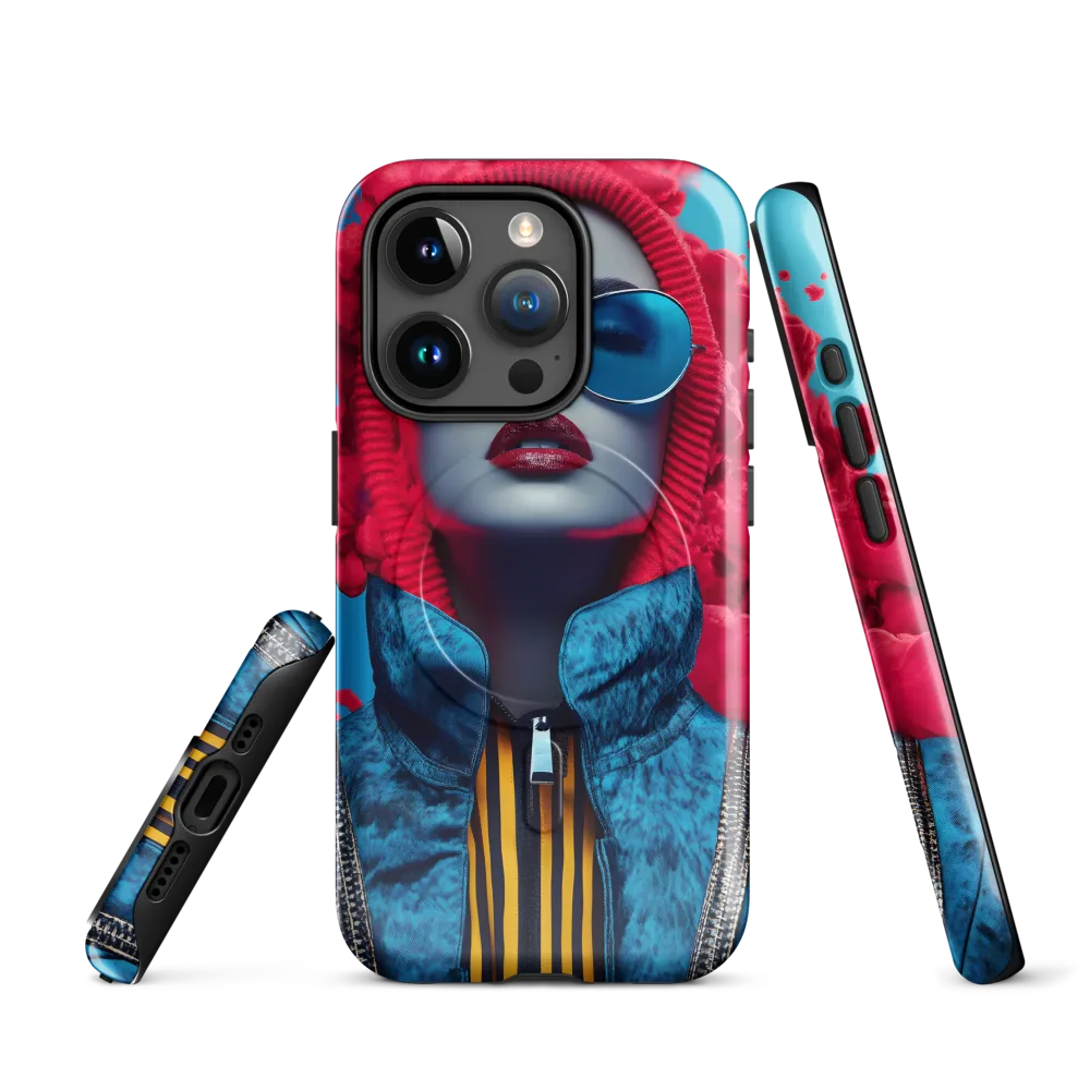 Bold Elegance in Digital Fashion | Phone Case |  15 Pro | MagSafe® Tough Case | Glossy