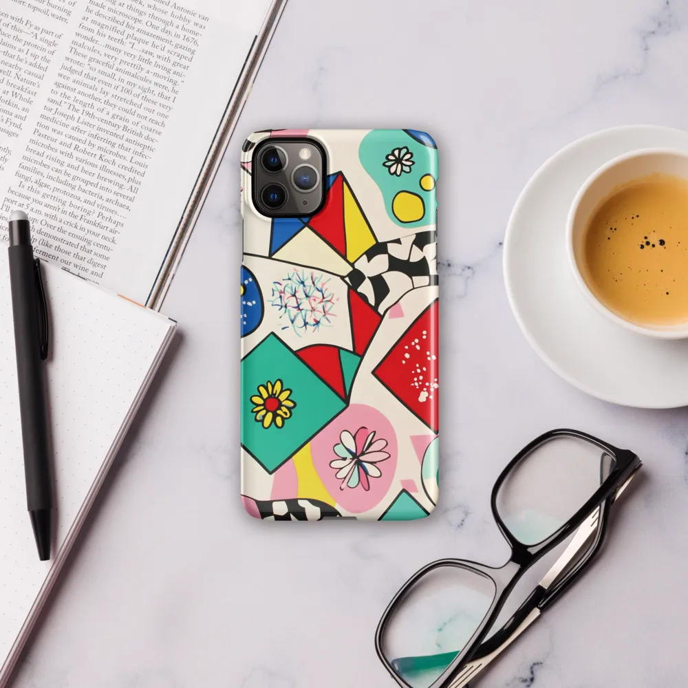 Joyful Geometry: A Playful Dance of Shapes and Colors | Phone Case |  11 Pro Max | Snap Case | Glossy